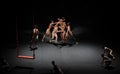 Man struggles-Modern Ballet:Trollius chinensis