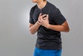 Man suffer from heart attack Royalty Free Stock Photo