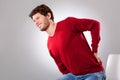 Man suffering from backache Royalty Free Stock Photo