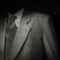 Man suit in black Royalty Free Stock Photo