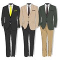 Man suit. Clothes collection. Vector. Royalty Free Stock Photo