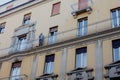 Man in a suit smoking on the balcony in Venice, Italy Royalty Free Stock Photo