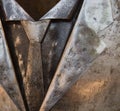 Man suit and tie metal art Royalty Free Stock Photo