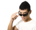 Man with sun glasses Royalty Free Stock Photo