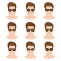 Man sunglasses shapes 1.