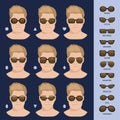 Man sunglasses shapes 2.