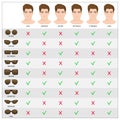 Man sunglasses shapes 3.