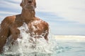 Man Surfacing In Swimming Pool Royalty Free Stock Photo