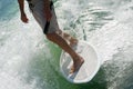 Man on Surfboard Royalty Free Stock Photo