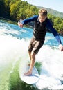 Man on Surfboard Royalty Free Stock Photo