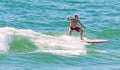 Man Surfing on Lake Michigan
