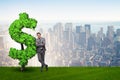 The man in sustainable investment concept Royalty Free Stock Photo
