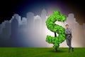 The man in sustainable investment concept Royalty Free Stock Photo