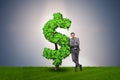 The man in sustainable investment concept Royalty Free Stock Photo