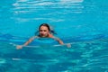 Man in the swiming pool Royalty Free Stock Photo