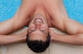 Man swimming pool Royalty Free Stock Photo