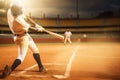 ball man sport baseball background player game team athlete field play bat. Generative AI. Royalty Free Stock Photo