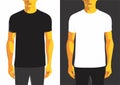 Man t-shirt design template Royalty Free Stock Photo