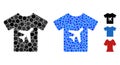 Man T-Shirt Mosaic Icon of Round Dots