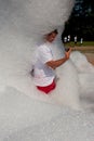 Man Takes Selfie Standing In Soap Suds At Bubble Palooza