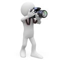 Man taking a picture with his SLR camera Royalty Free Stock Photo