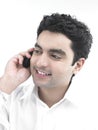 Man talking on his cell phone Royalty Free Stock Photo