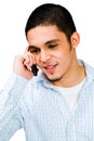 Man Talking On Mobile Phone Royalty Free Stock Photo