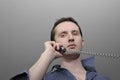 Man talking by phone Royalty Free Stock Photo