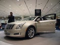 Man talks about Cadillac CTS Car Royalty Free Stock Photo