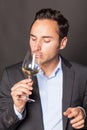 Man tasting wine Royalty Free Stock Photo