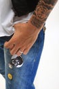 Man with tattoo Royalty Free Stock Photo