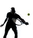 Man tennis player backhand Royalty Free Stock Photo