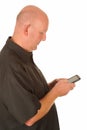 Man texting with mobile Royalty Free Stock Photo