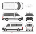 MAN TGE Passenger Van L2H2 2017 Royalty Free Stock Photo