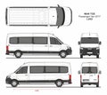 MAN TGE Passenger Van L3H2 2017 Royalty Free Stock Photo