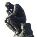 Man thinking - The thinker by Rodin Royalty Free Stock Photo