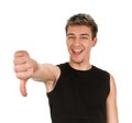 Man thumbs down Royalty Free Stock Photo