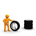 Man With Tires