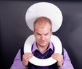 Man in toilet Royalty Free Stock Photo