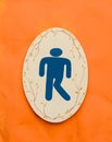 A man toilet sign