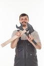 Man with tool Royalty Free Stock Photo