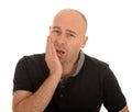 Man with tooth ache Royalty Free Stock Photo