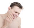 Man with toothache