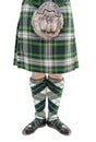 Man torso in traditional Scottish costume Royalty Free Stock Photo