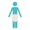 man towel icon image Royalty Free Stock Photo