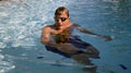 Man treading water. Royalty Free Stock Photo