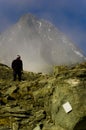 Man Trekking In Austria Royalty Free Stock Photo