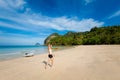 Man on tropical Koh Mook Royalty Free Stock Photo