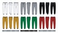 Man trousers colorful vector image Royalty Free Stock Photo