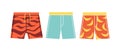 Man trunks vector set Royalty Free Stock Photo